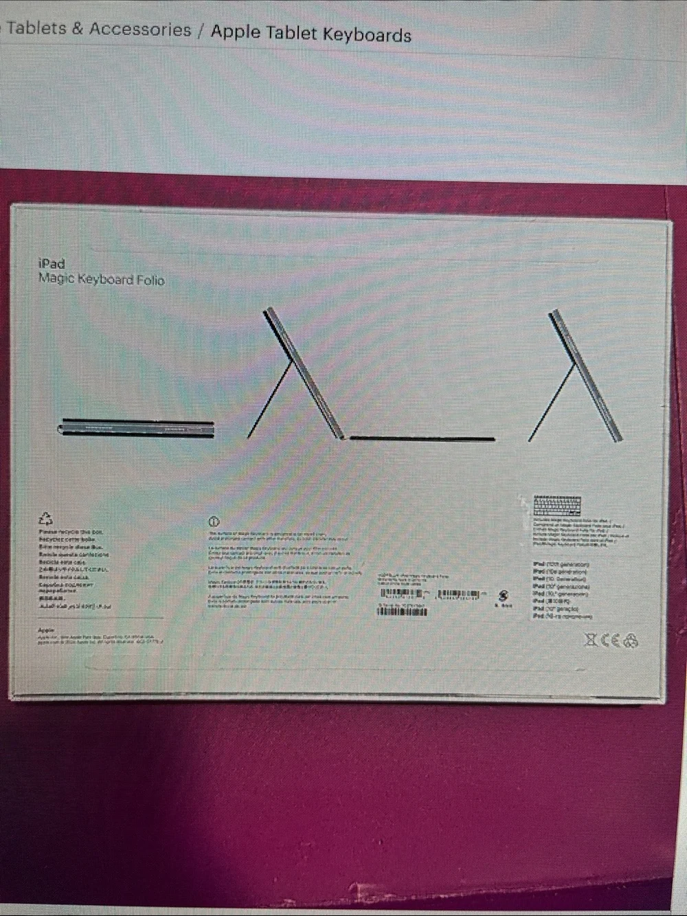 Apple Magic Keyboard Folio for iPad (10th generation) Like New in the Box